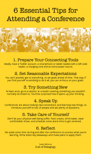 6 Essential Tips for Attending a Conference from Cult of Pedagogy