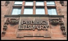 public library marquee