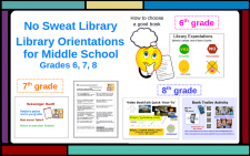 Image of middle school orientations product in NoSweat Library, my TeachersPayTeachers store.