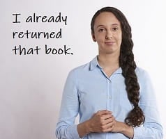 avoidance-I already returned that book