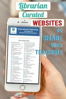 Don't Email Websites to Teachers. Curate Them! - School Librarians can curate high-quality websites for teachers, or save time and use DeweyLinks, carefully chosen websites that align with and enrich middle school curricula. #NoSweatLibrary
