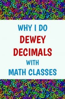 Dewey Decimal Orientation with Math Classes - What better class for a lesson on numbers than Math? #NoSweatLibrary