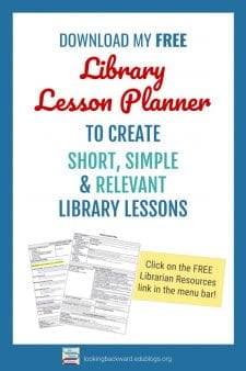 Create Short, Simple, & Relevant School Library Lessons with this Planner! - My School Library Lesson Planner template is designed to integrate subject Standards with National School Library Standards. It's easy for School Librarians to create lessons for single visits or entire units, and follow best practices for teaching and learning. #NoSweatLibrary
