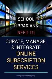 School Librarians Are (Online) Information Specialists - It's our responsibility as School Librarians to know what each of our online subscription services offer, and to determine when and with whom to use each feature of each resource. Here's how I do it... #NoSweatLibrary