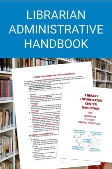 Improve School Library Management with this Helpful Tool - This School Librarian Handbook is a comprehensive content management tool for a busy librarian. The expandable document is an annotated Table of Contents, organized according to the policies & procedures typical for a school library program. Get it at No Sweat Library, my TeachersPayTeachers store. #NoSweatLibrary