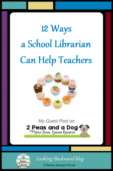 12 Ways a School Librarian Can Help Teachers (My Guest Post on 2 Peas & a Dog) - The expertise of a School Librarian is like pieces of a puzzle that fit together to create a picture for student success: Experienced Teacher, Instructional Partner, Information Specialist, Program Administrator, and School Leader. Here are 12 ways we can help teachers... #NoSweatLibrary