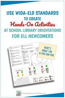 Hands-On Activities for ELLs That Support Standards - These hands-on activities for my differentiated ELL Newcomer Library Orientations help English Learners meet English Language Arts Standards, ELD Standards, and Can-Do Descriptors, yet they're fun and easily attainable by students. And you can do them, too! #NoSweatLibrary