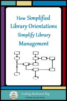 How Simplified Library Orientations Simplify Library Management - Simplifying my Library Orientation Lessons have had a profound effect on how I manage my school library: scheduling, facility organization, collection development, library promotion, and even my own professional development. Simplify your school library management using these ideas! #NoSweatLibrary