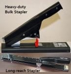Long-reach & heavy-duty bulk staplers