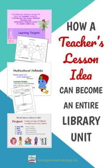 Teacher Lesson Requests Increase Use of the School Library - Here's an example of how one teacher's 1-visit lesson idea blossomed into a collaborative unit between the School Librarian and ELA teachers lasting the entire grading period. And you can get it in my TPT store! #NoSweatLibrary