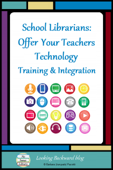 School Librarians: Offer Your Teachers Technology Training & Integration - Effective use of technology in the classroom is often the result of teachers who haven't learned to use it or integrate it into their lessons. School Librarians are already adept at technology and integration, so we can be the best person to provide ongoing technology training for our teachers. #NoSweatLibrary