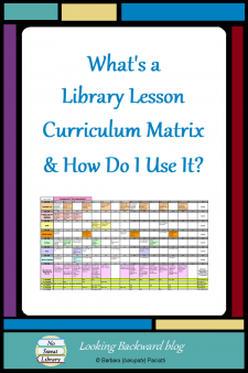 What's a Library Lesson Curriculum Matrix & How Do I Use It? - School Librarians often struggle to create a cohesive library skills curriculum when subject area library visits are so unpredictable. Here's a visual organizer that lets you take control of your lesson planning and promotes collaboration with all content area teachers! #NoSweatLibrary