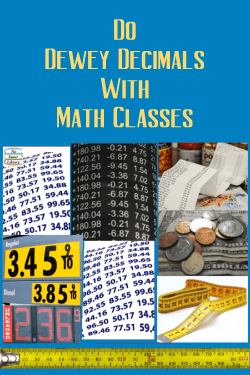 Here's a great way to bring Math classes into the school library: review decimal concepts & library organization by having students locate Dewey Decimal-numbered books on the shelves. I do lessons with 2 different grade levels! | No Sweat Library