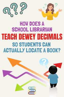 Students only need to know how to find a Dewey number on a shelf, and even a kindergartner can put 3 numbers in consecutive order! A lesson activity that sends kids off to find books by number is not only a better strategy for the library—and for reinforcing Math skills—but it’s a lot more fun! | No Sweat Library