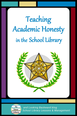 School Librarians need to provide students with a conceptual understanding of intellectual property, copyright, fair use, and public domain through the positive focus of "Academic Honesty". By commending what's "right" as they learn bibliographic citation and note-taking skills, we can nurture a natural desire to avoid plagiarism. | No Sweat Library