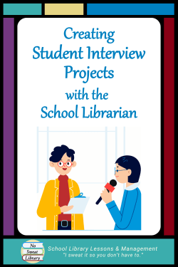 Interviews can spice up any student project and give students a new perspective on their content. Here are 2 middle school examples of how a School Librarian can collaborate with subject area teachers to give Library Lessons on research skills and interviewing techniques. | No Sweat Library
